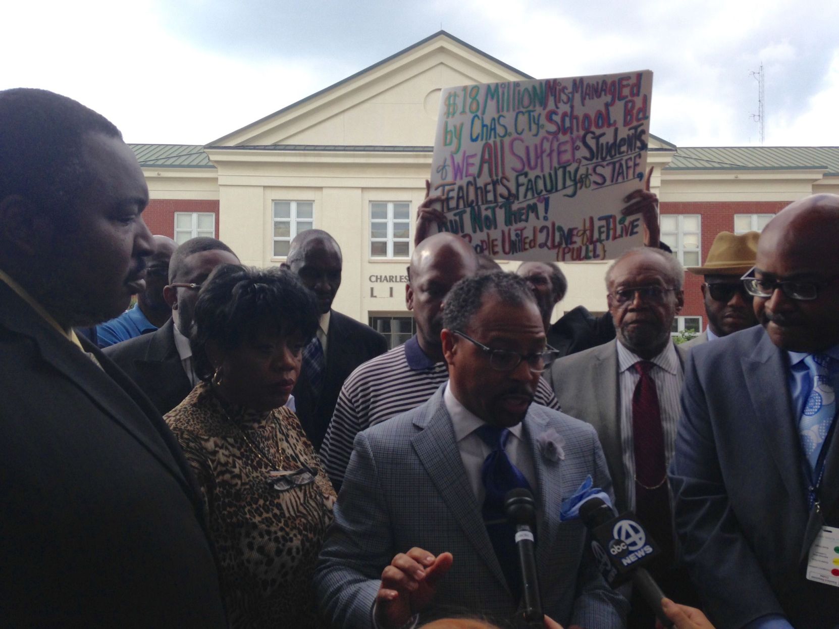 Black members walk out of Charleston school board meeting in protest amid claims of segregation (copy) (copy)